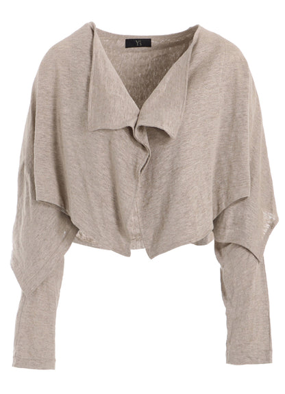 LINEN JERSEY BOLERO CARDIGAN