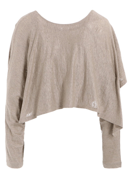 LINEN JERSEY BOLERO CARDIGAN
