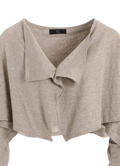 LINEN JERSEY BOLERO CARDIGAN