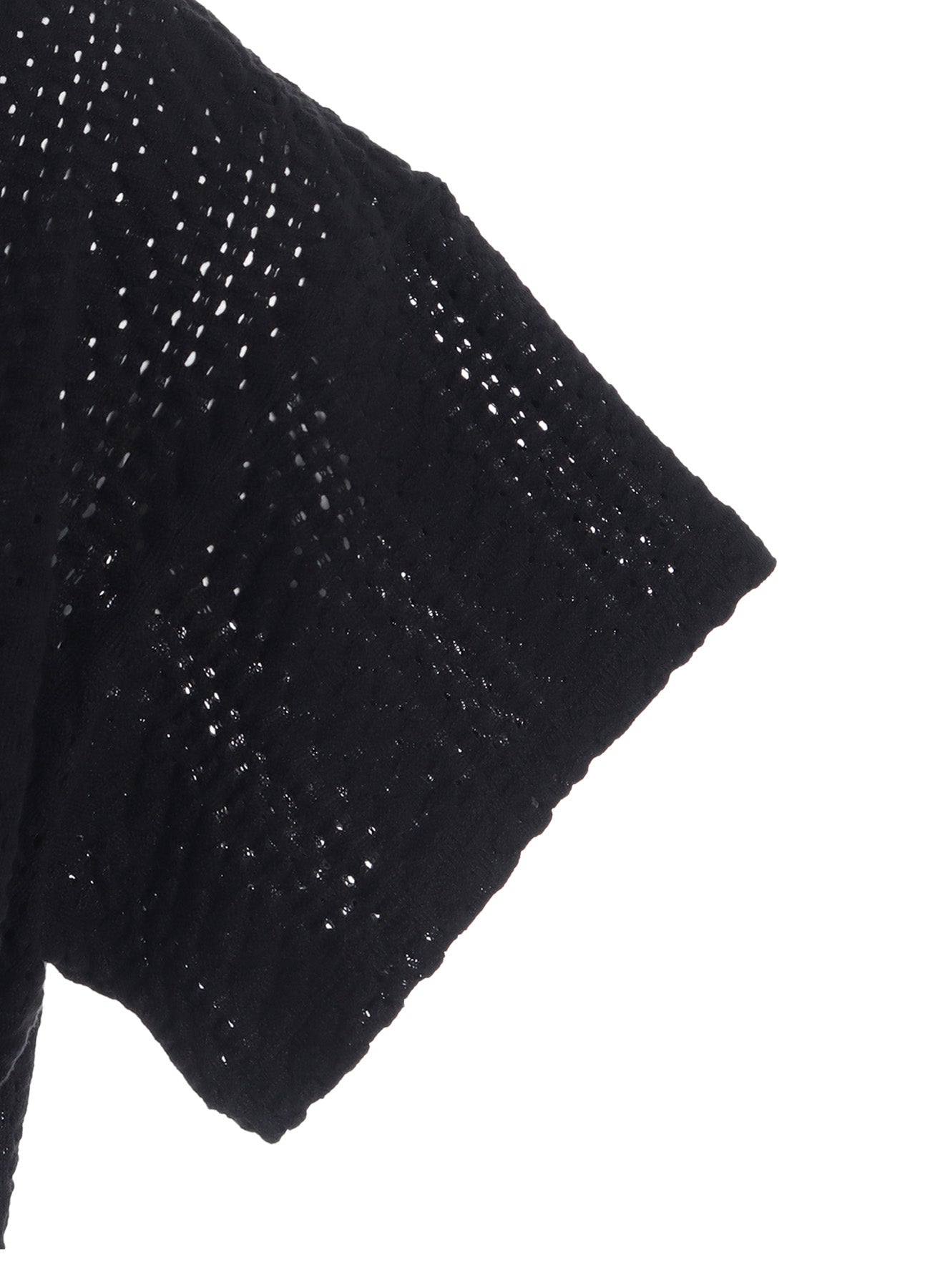 COTTON JERSEY/LACE DRAPE SHORT SLEEVE T
