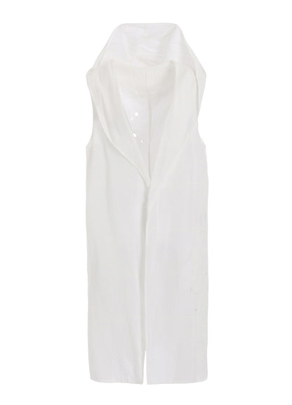 CUPRO/DUNGAREE BALLER LACE HOODIE VEST