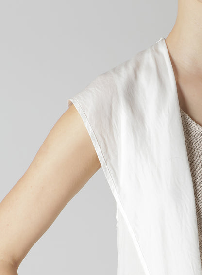 CUPRO/DUNGAREE BALLER LACE HOODIE VEST