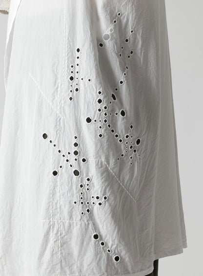 CUPRO/DUNGAREE BALLER LACE HOODIE VEST