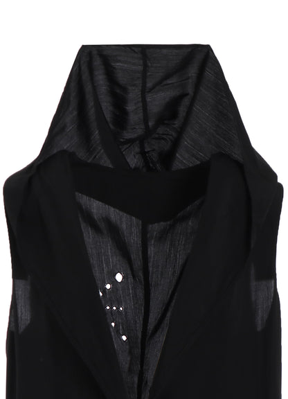CUPRO/DUNGAREE BALLER LACE HOODIE VEST