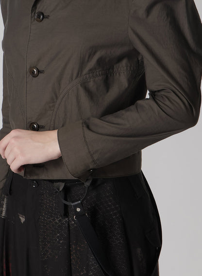 COTTON TYPEWRITER SLIT DENIM JACKET