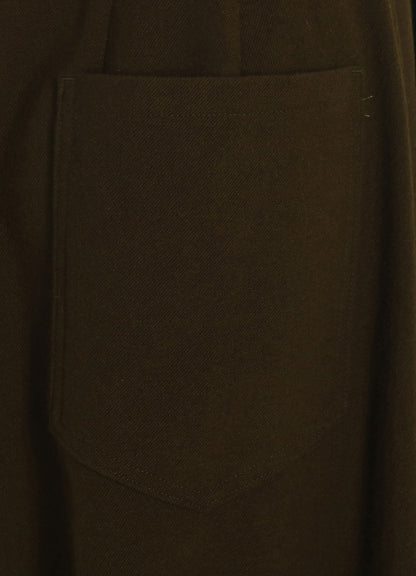 WOOL FLANNEL BALLOON PANTS