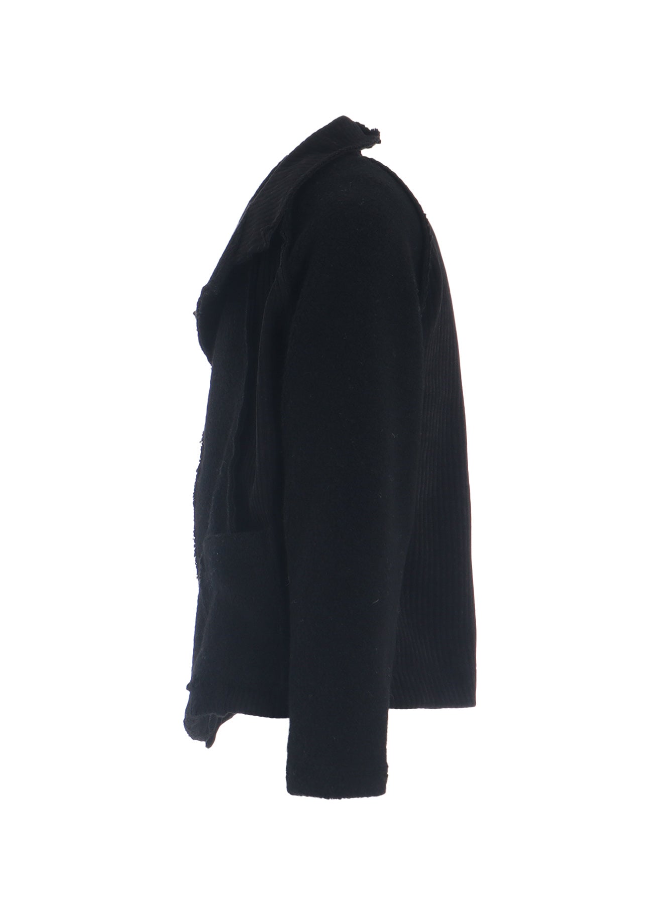 WOOL BLEND PILE COAT WITH PIN