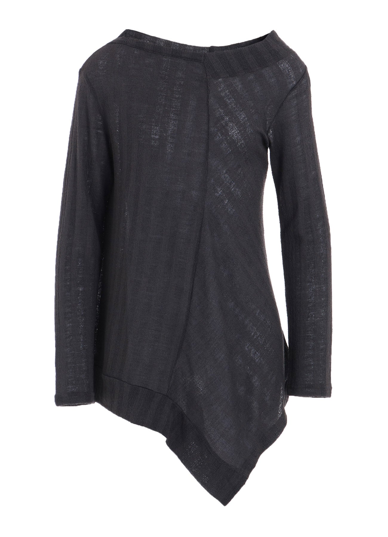WOOL BLEND STRIPE LONG SLEEVE T