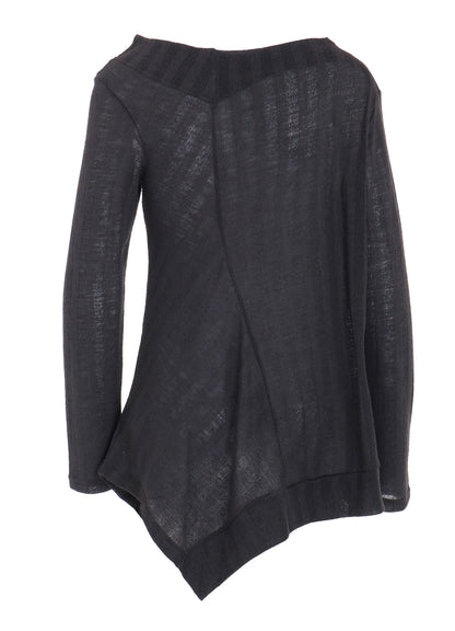 WOOL BLEND STRIPE LONG SLEEVE T