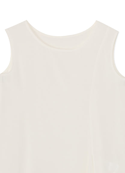 RAYON BROAD LEFT FRONT SLIT BLOUSE