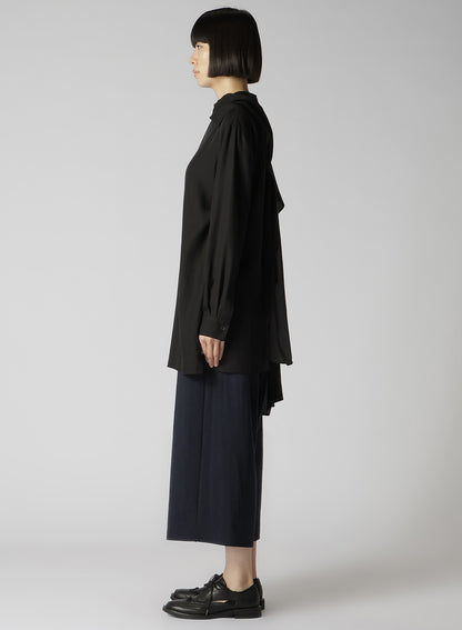 CELLULOSE VIYELLA BACK TIE BLOUSE
