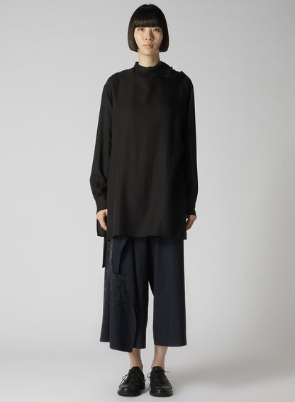 CELLULOSE VIYELLA BACK TIE BLOUSE