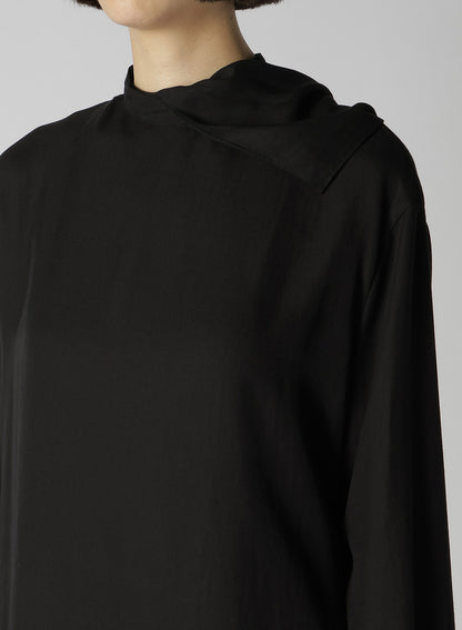 CELLULOSE VIYELLA BACK TIE BLOUSE