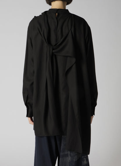 CELLULOSE VIYELLA BACK TIE BLOUSE