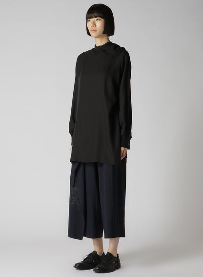 CELLULOSE VIYELLA BACK TIE BLOUSE