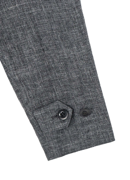 LINEN TWEED DOUBLE LAYERED COAT