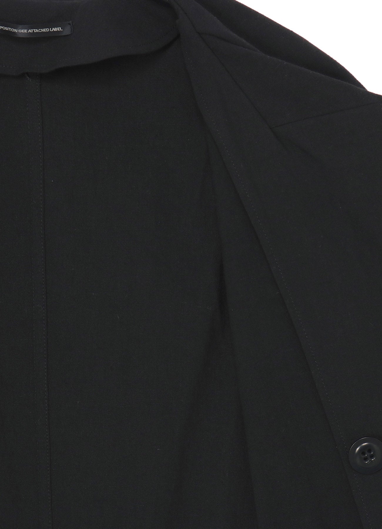 COTTON FLAX POPLIN SAILOR COLLAR COAT
