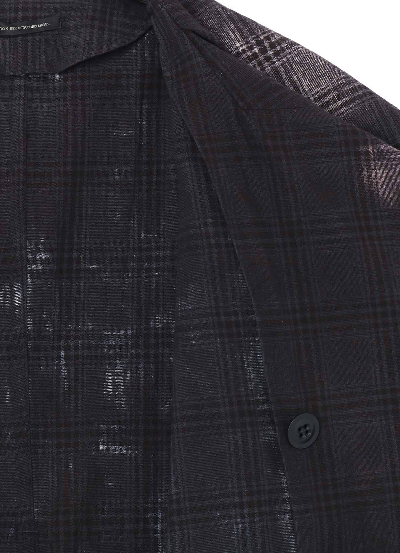 GLEN CHECK SAILOR COLLAR COAT