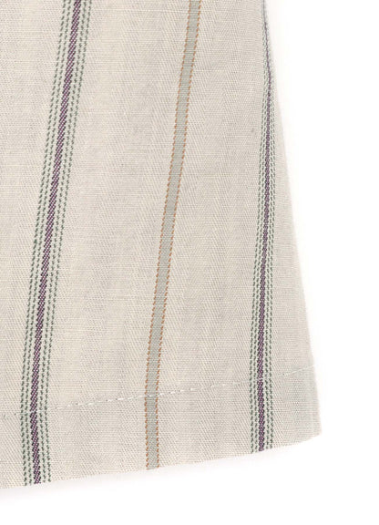 COTTON STRIPE INK DYED CHEST POCKET DRESS