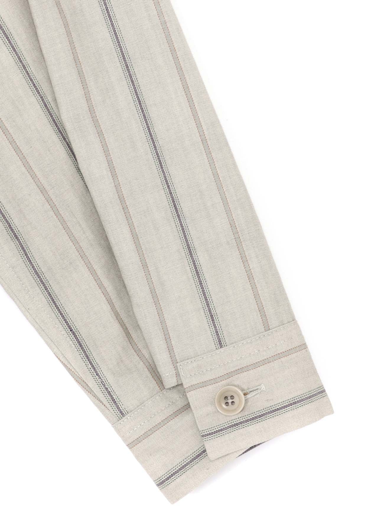COTTON STRIPE INK DYED CHEST POCKET DRESS