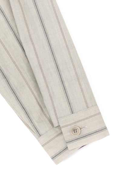 COTTON STRIPE INK DYED CHEST POCKET DRESS