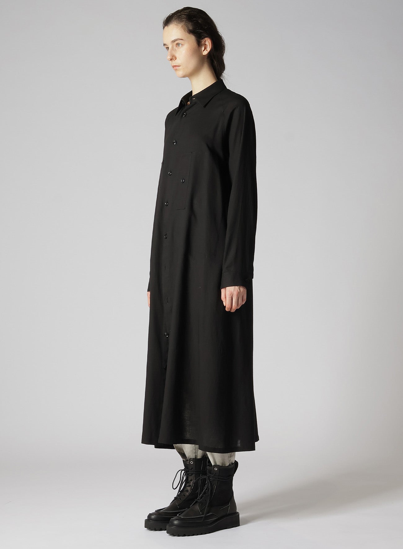 RY/LI SHEETING CHEST POCKET DRESS