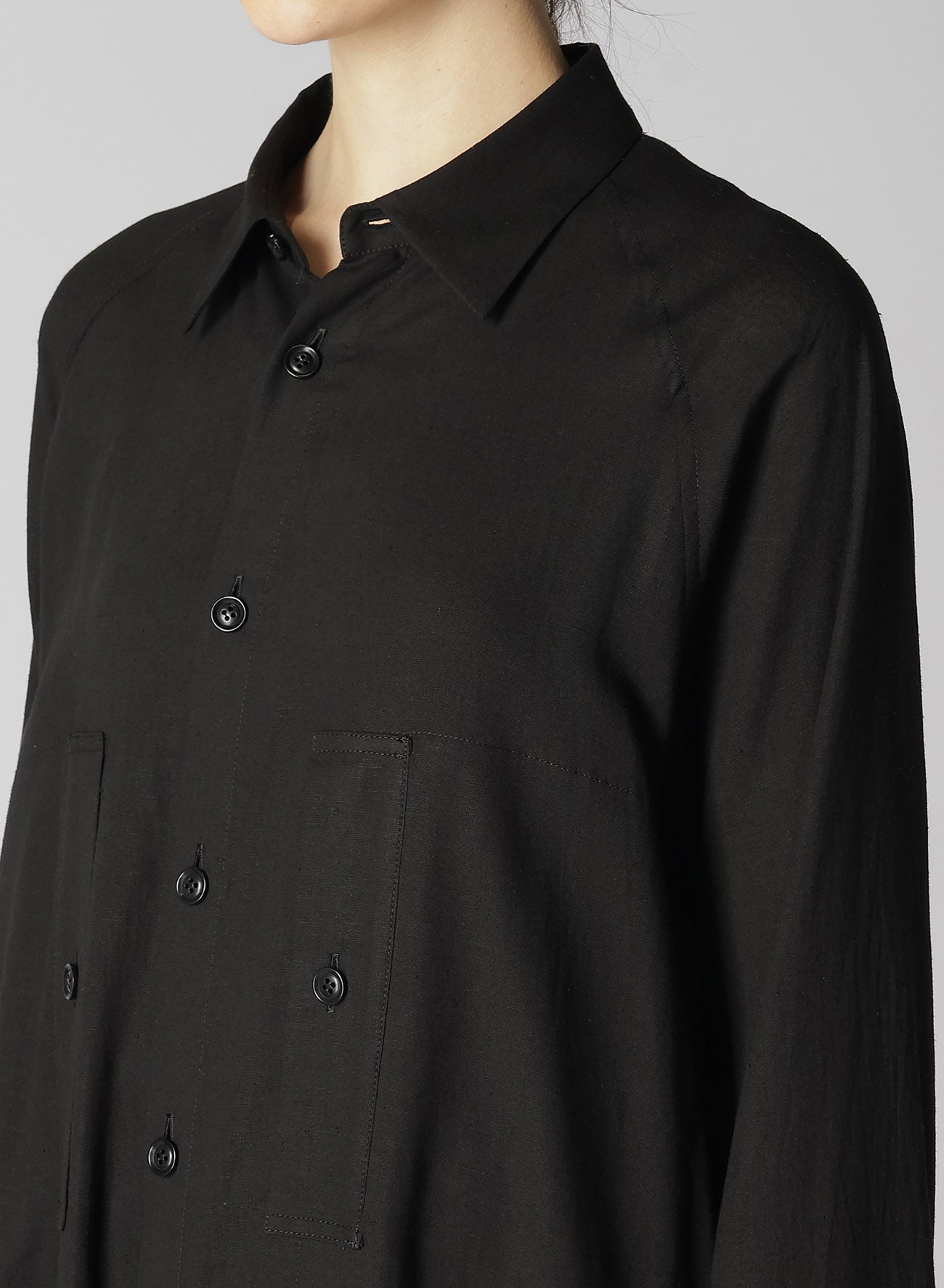 RY/LI SHEETING CHEST POCKET DRESS