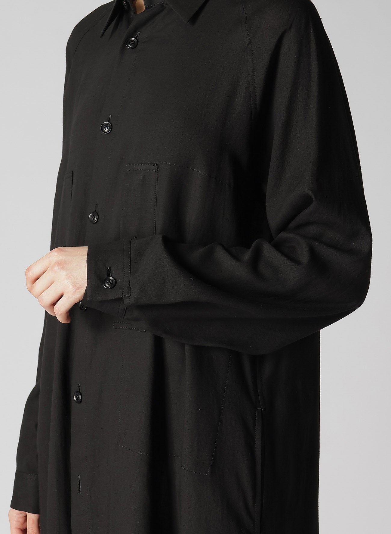RY/LI SHEETING CHEST POCKET DRESS