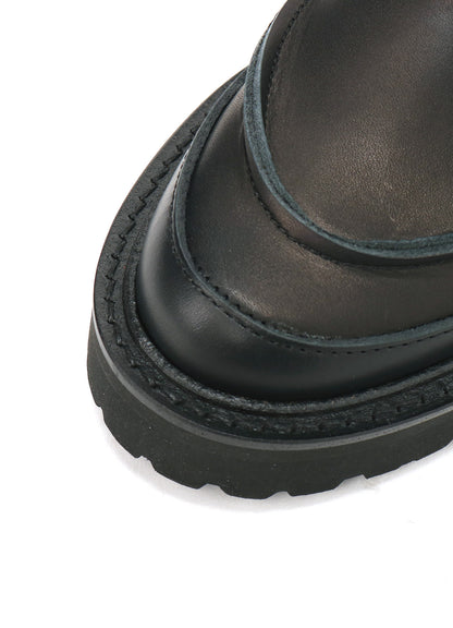 COTTON DUCK/LEATHER COMBINATION MILITARY BOOTS