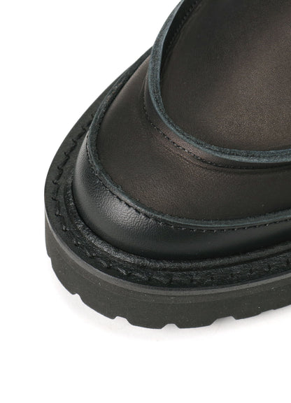 COTTON DUCK/LEATHER COMBINATION MILITARY BOOTS