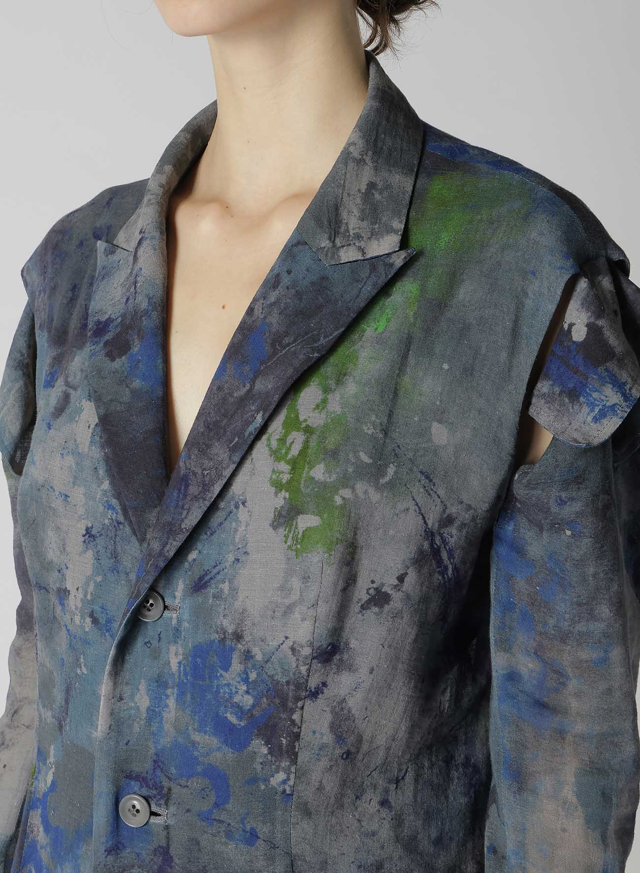 PAINT DESIGN SLEEVE HANG CLOTH JACKET