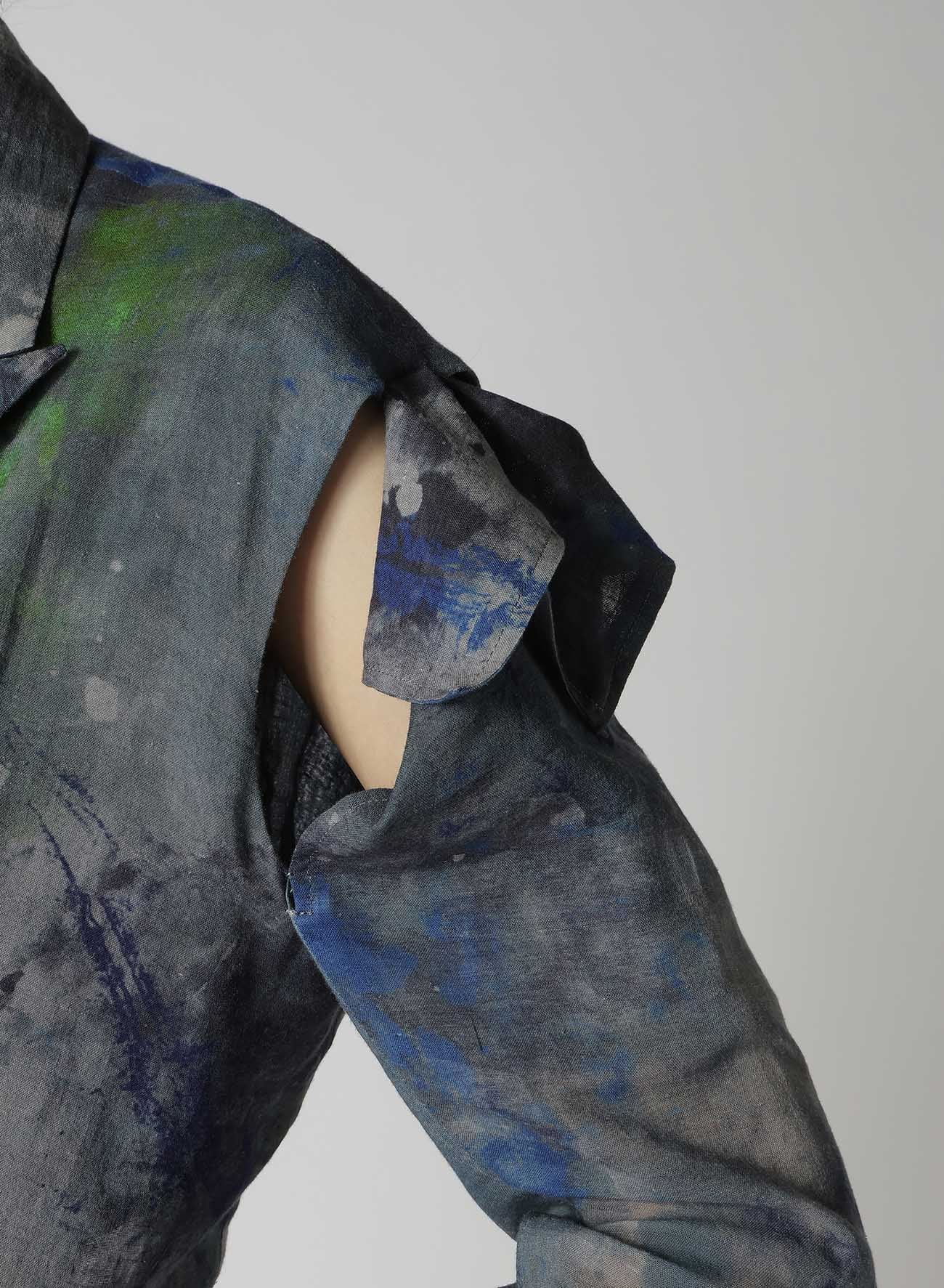 PAINT DESIGN SLEEVE HANG CLOTH JACKET