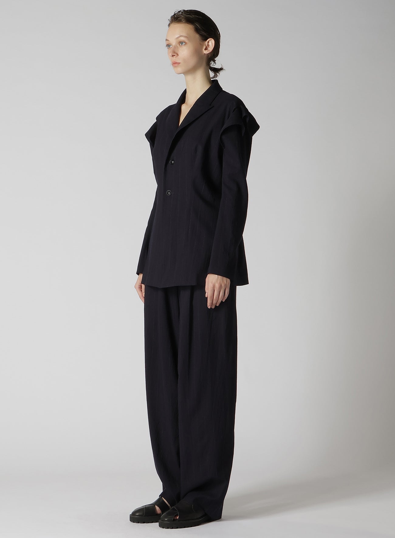 W/RY LIGHT STRIPE SLEEVE HANG CLOTH JACKET