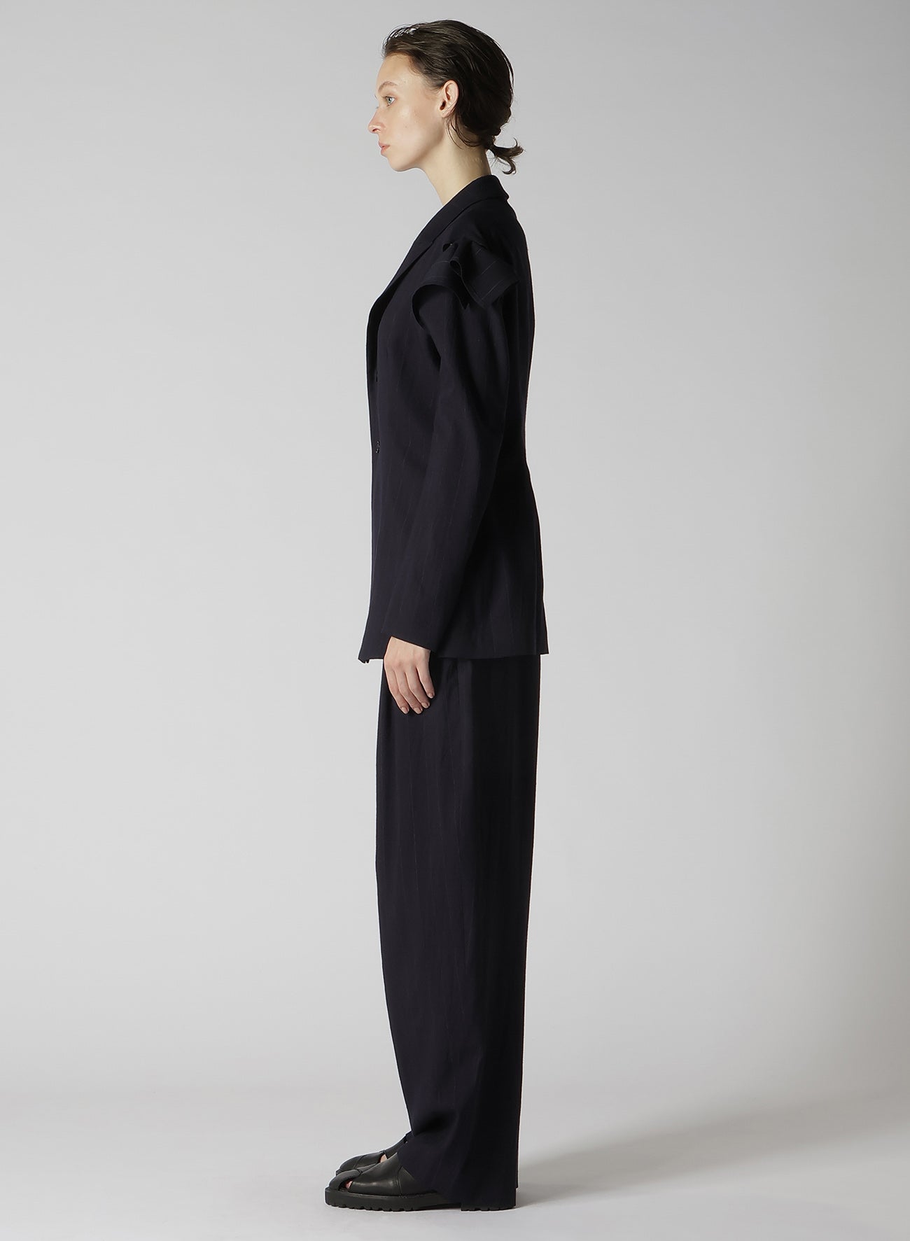 W/RY LIGHT STRIPE SLEEVE HANG CLOTH JACKET