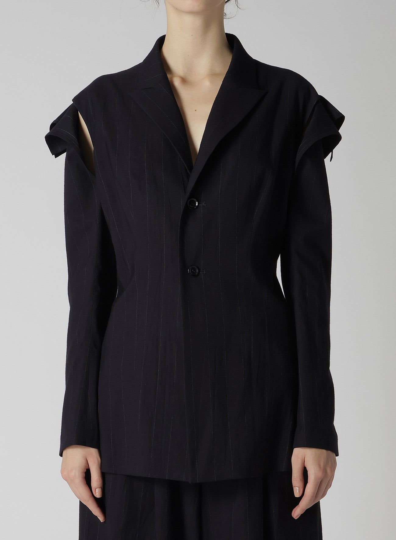 W/RY LIGHT STRIPE SLEEVE HANG CLOTH JACKET