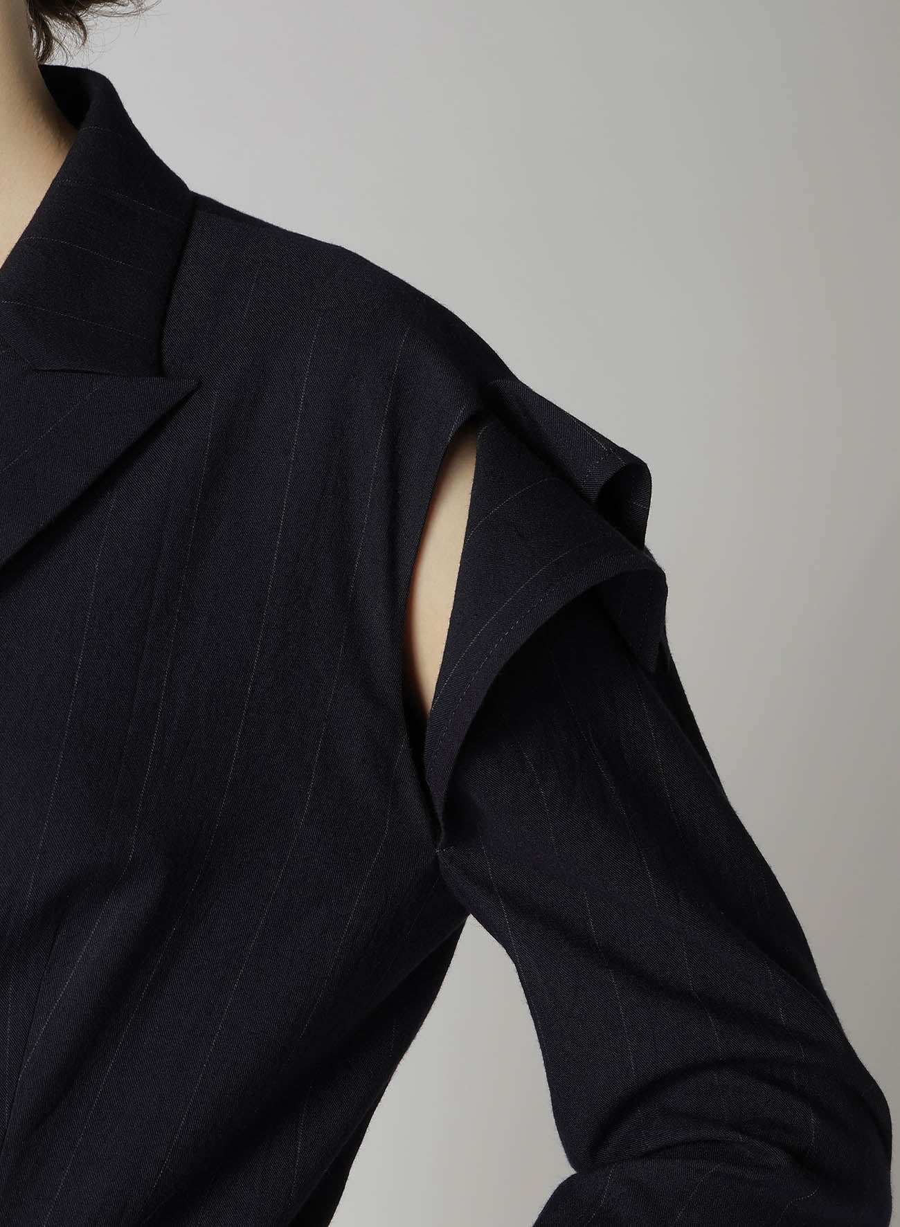 W/RY LIGHT STRIPE SLEEVE HANG CLOTH JACKET