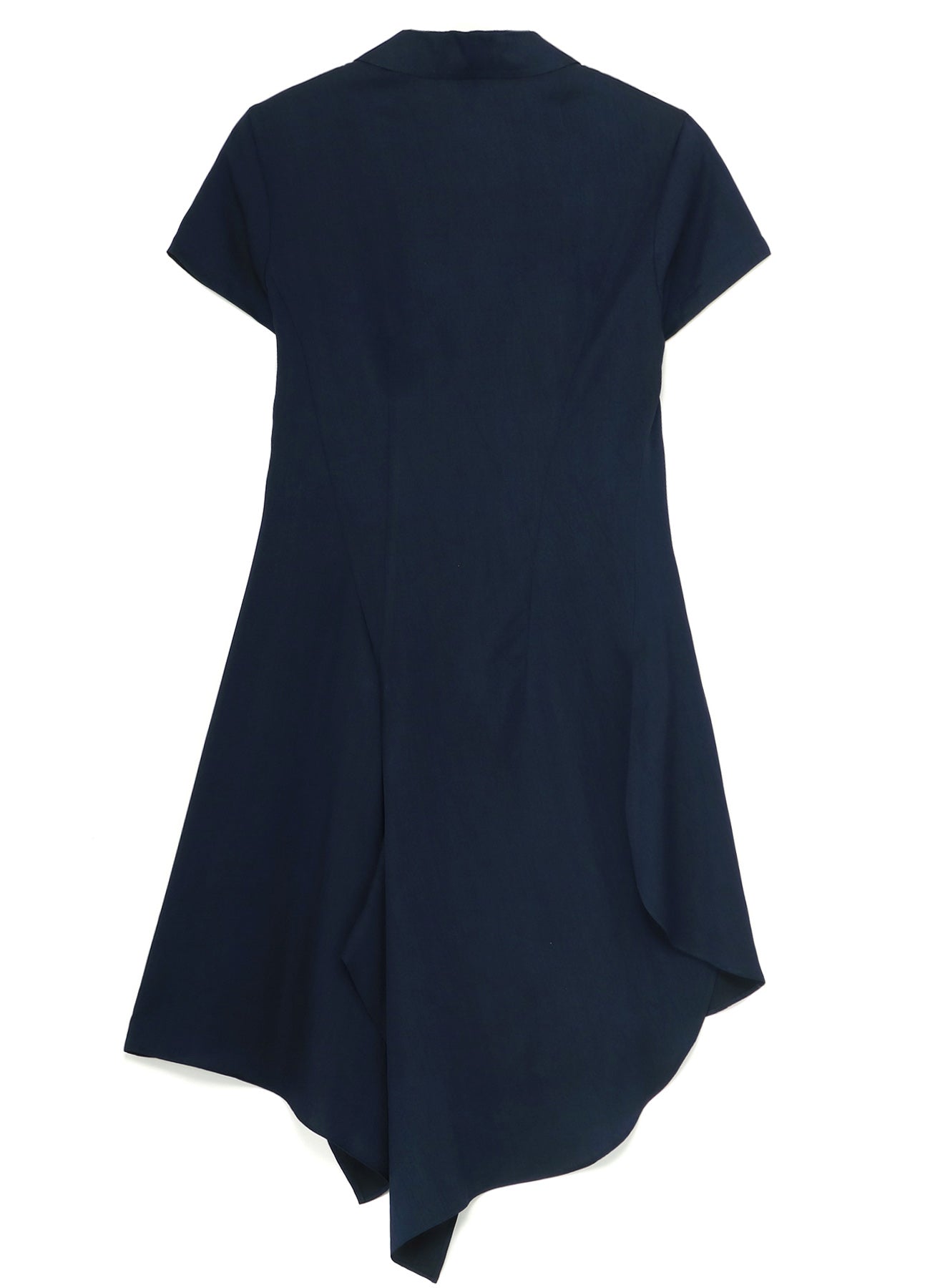 CUPRO DUNGAREE TWILL ASYMMETRY SHIRT JACKET