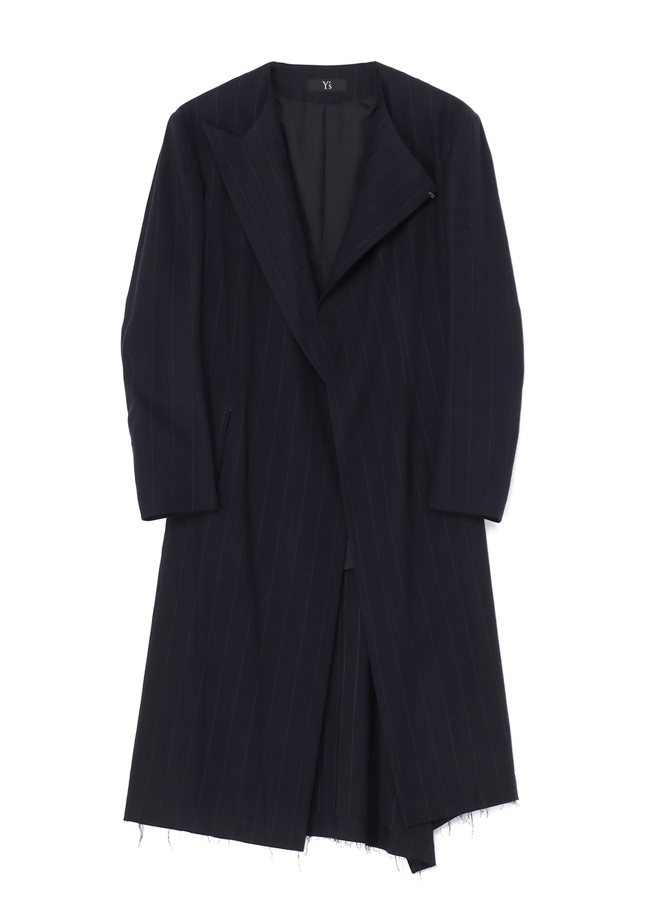 W/RY LIGHT STRIPE COLLAR LESS JACKET