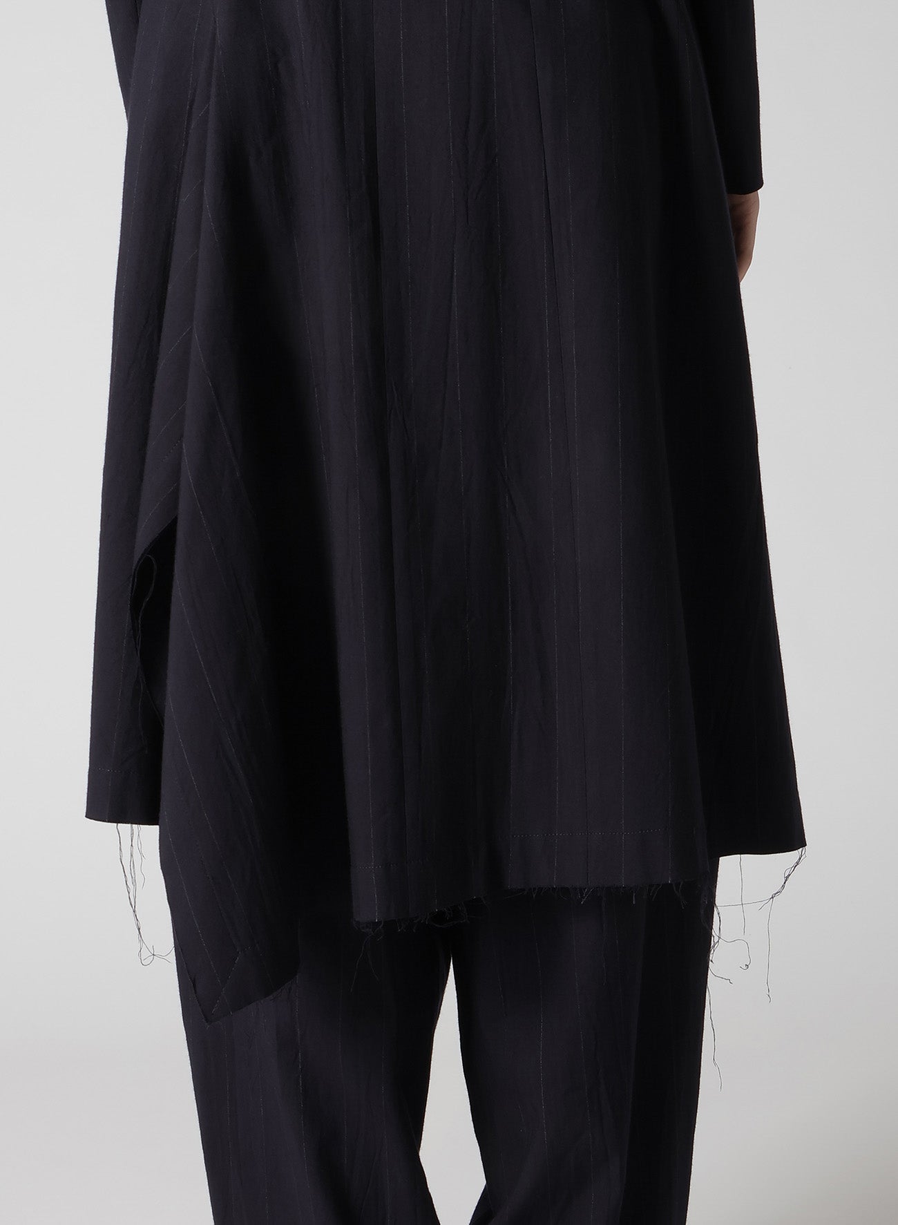 W/RY LIGHT STRIPE COLLAR LESS JACKET