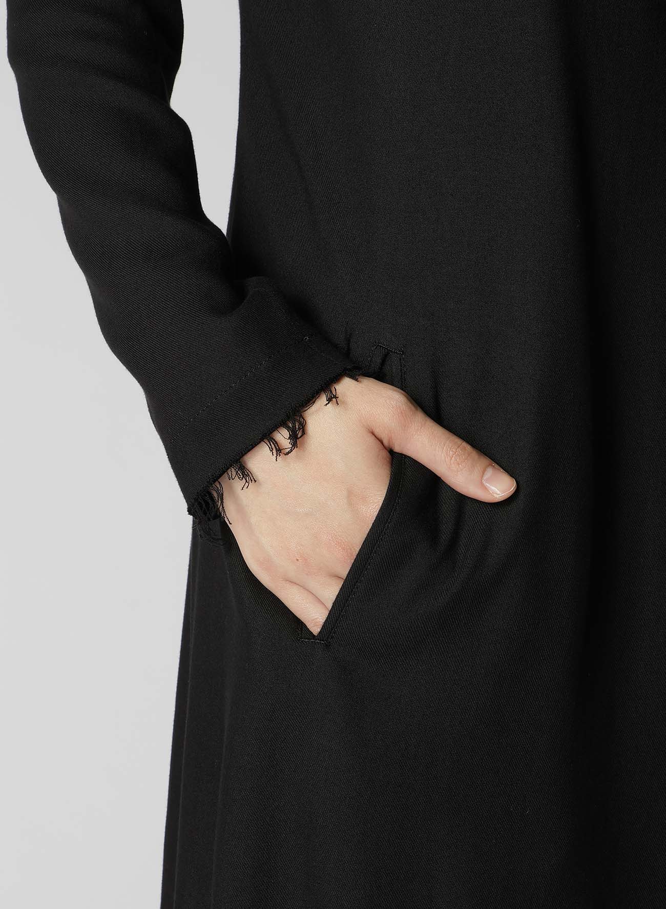 RAYON VIYELLA COLLARLESS JACKET