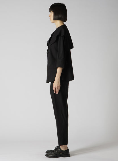 W/RY LIGHT STRIPE SAILOR COLLAR JACKET