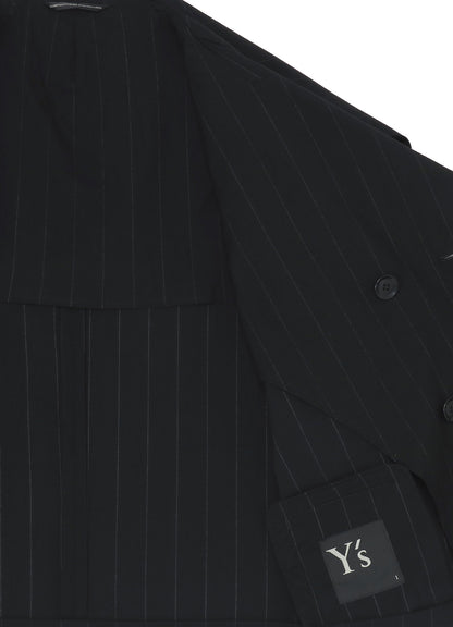 W/RY LIGHT STRIPE SAILOR COLLAR JACKET