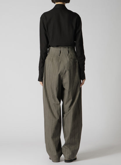 COTTON STRIPE INK DYED GURKHA PANTS