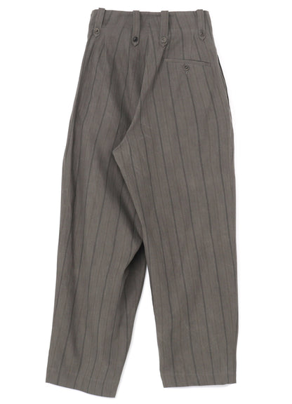 COTTON STRIPE INK DYED GURKHA PANTS