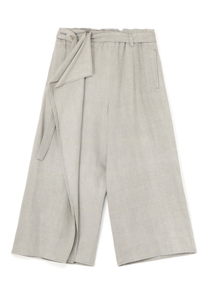 L/C INK DYED HEAVY DENIM BELTED PANTS