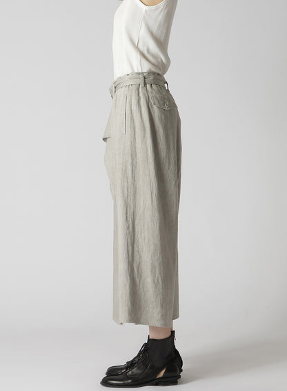 L/C INK DYED HEAVY DENIM BELTED PANTS