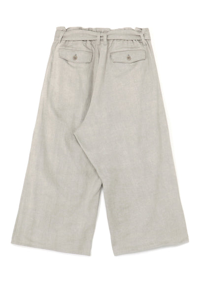 L/C INK DYED HEAVY DENIM BELTED PANTS