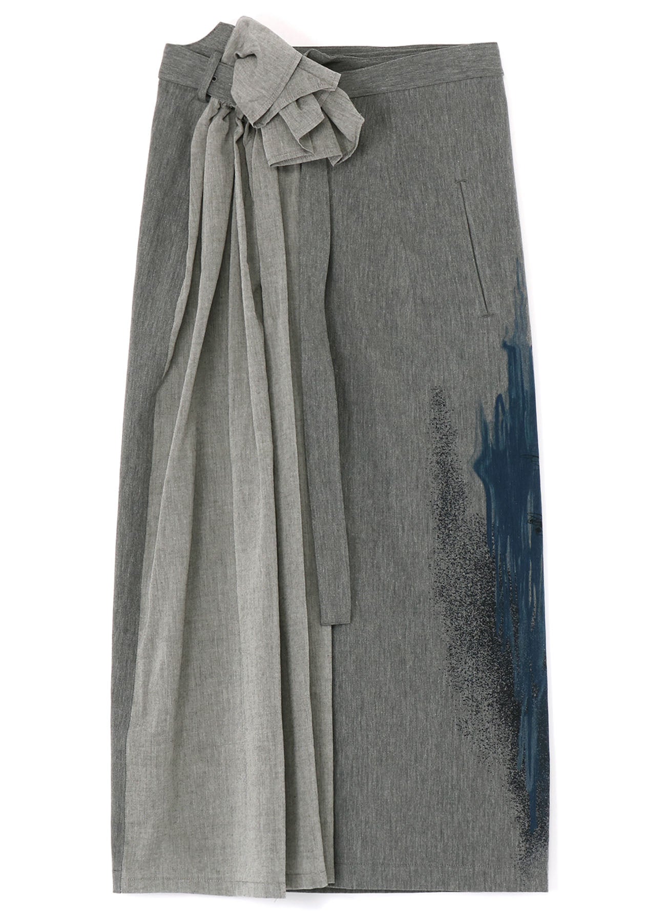 MINI HERRINGBONE BEE PRINT DOUBLE BELTED SKIRT