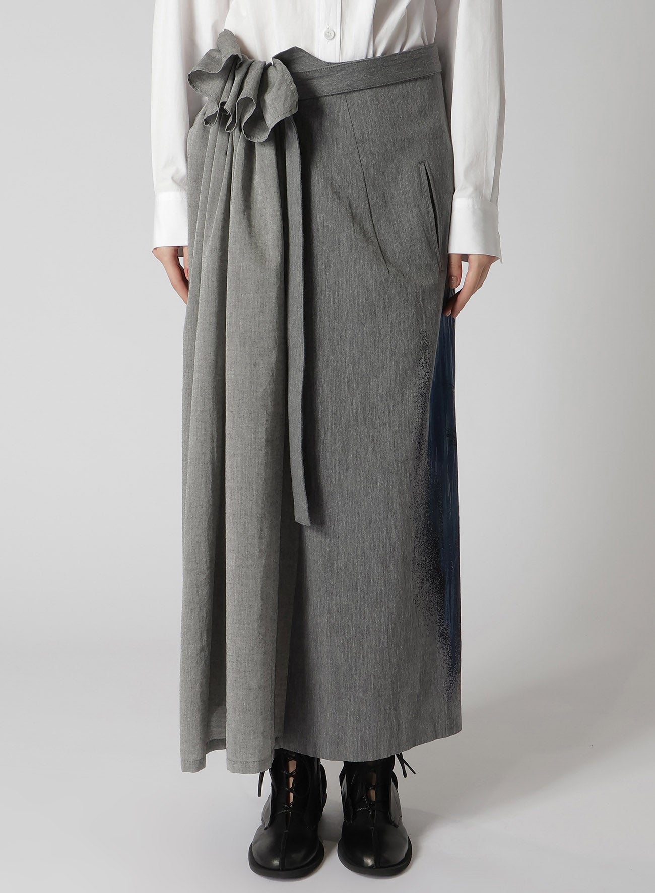 MINI HERRINGBONE BEE PRINT DOUBLE BELTED SKIRT