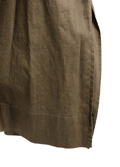 RAMIE/NYLON PIGMENT COATING BIG ANORAK COAT